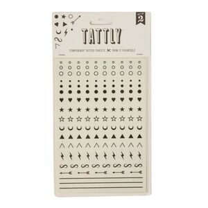 Tattly Facial Expressions Tattoo Sheets